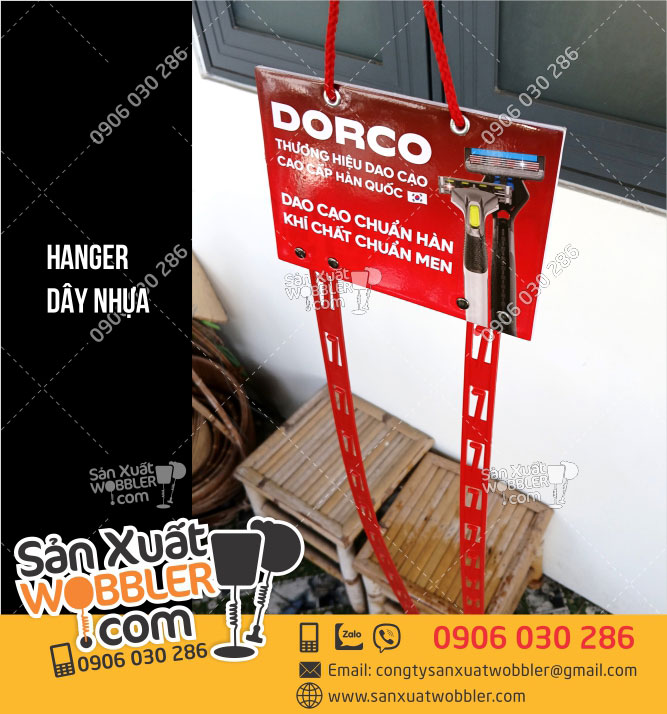 Sản-xuất-Hanger-dây-nhựa-trưng-bày-dao-cạo-râu