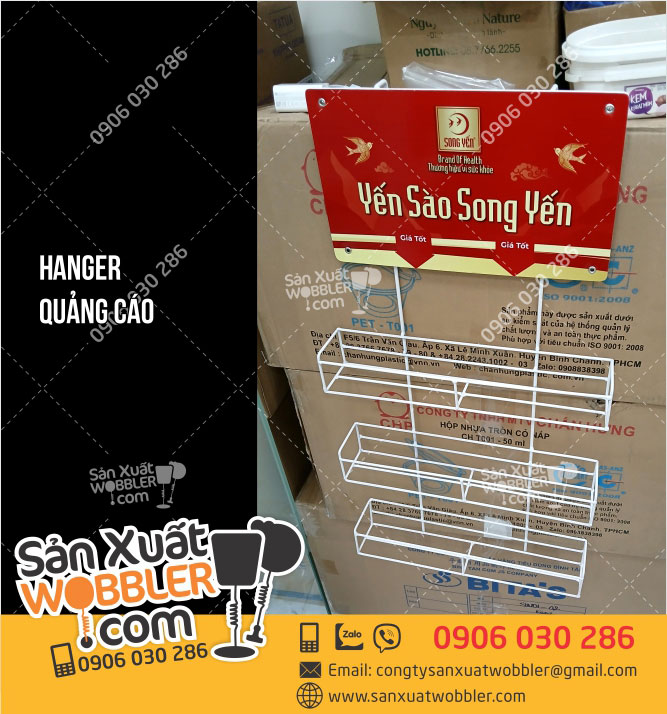 Sản-xuất-Hanger-sắt-quảng-cáo-Yến-Sào-Song-Yến