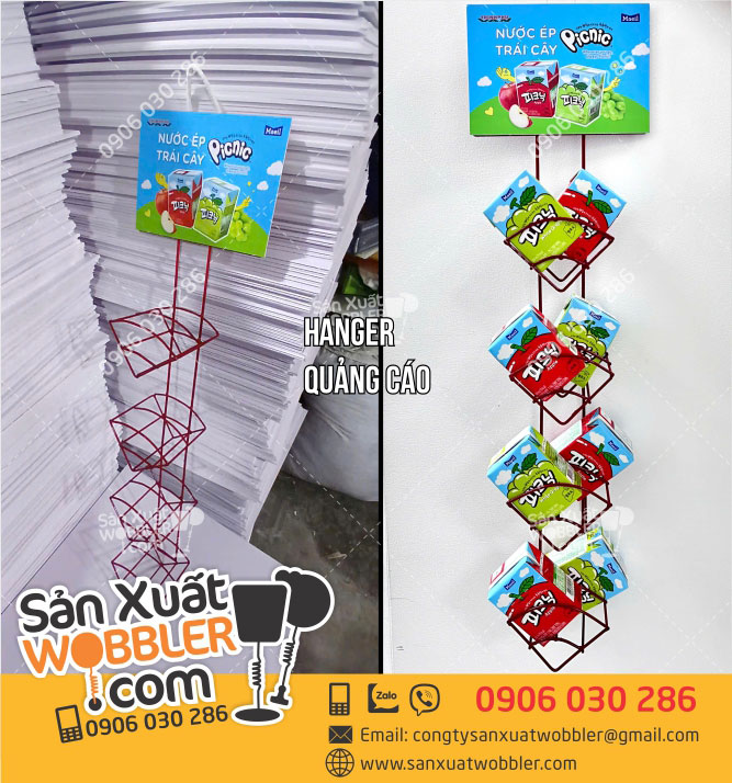 Sản-xuất-Hanger-sắt-trưng-bày-nước-ép-trái-cây-Picnic