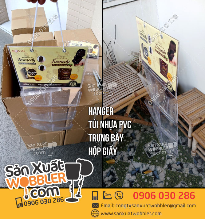 Sản-xuất-Hanger-túi-nhựa-pvc-trưng-bày-hộp-dầu-gội