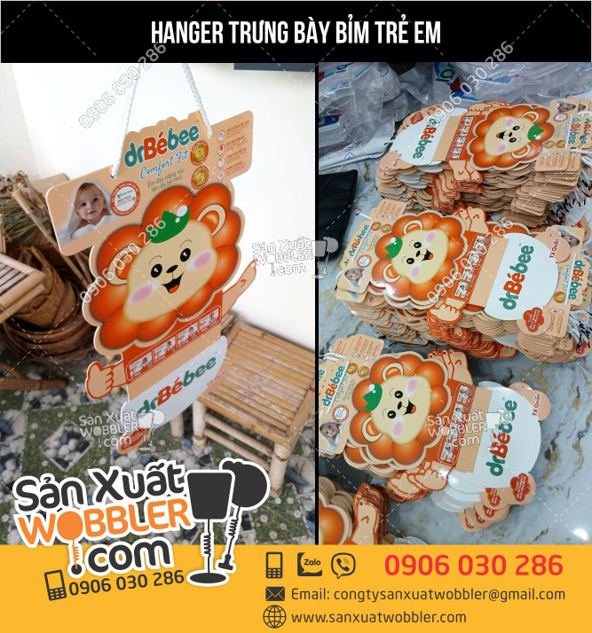 Sản-xuất-Hanger-trưng-bày-Bỉm-trẻ-em-Be-Bee