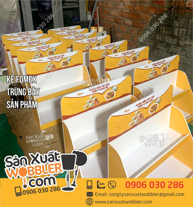 Sản-xuất-Kệ-fomex-trưng-bày-sản-phẩm-Cá-Takideli