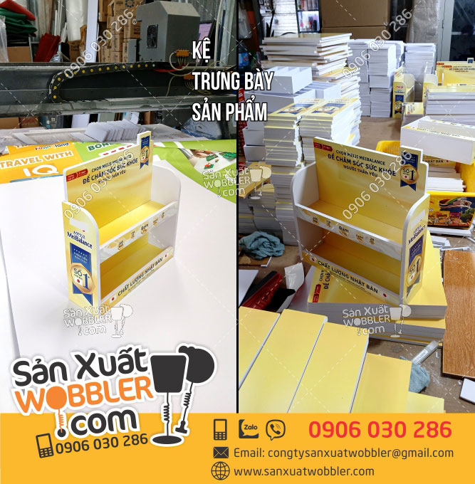 Sản-xuất-Kệ-fomex-trưng-bày-sản-phẩm-sữa
