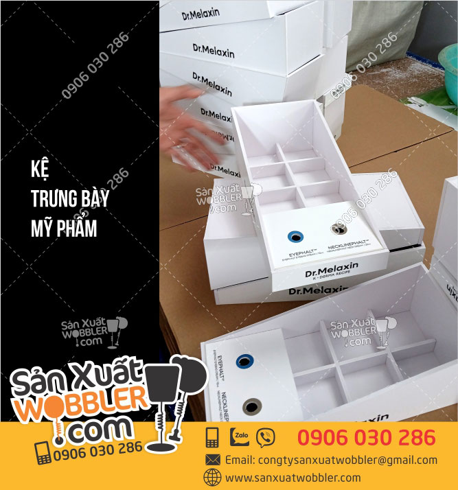 Sản-xuất-Kệ-mỹ-phẩm-melaxin