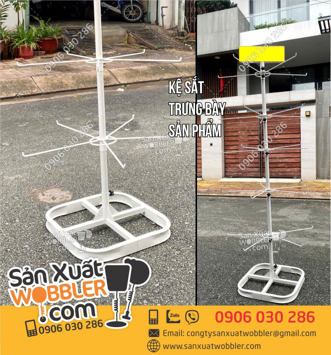 Sản-xuất-Kệ-sắt-trưng-bày-bánh-tráng