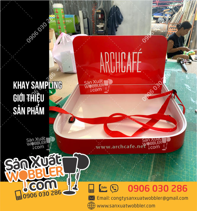 Sản-xuất-Khay-sampling-giới-thiệu-Arch-Cafe