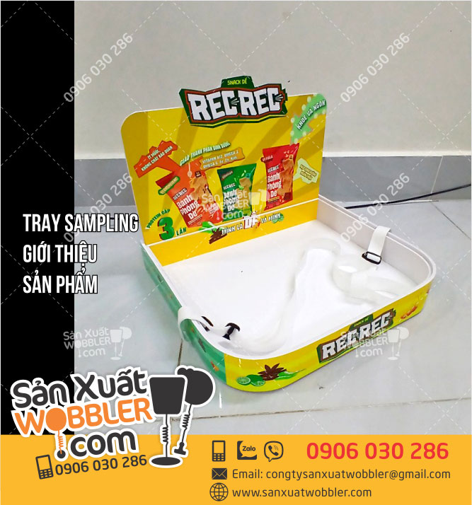 Sản-xuất-Khay-sampling-giới-thiệu-sản-phẩm-Snack