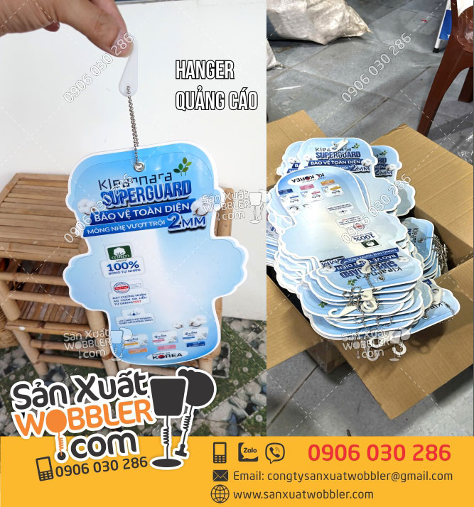 Sản-xuất-POSM-Hanger-trưng-bày-mẫu-Băng-vệ-sinh