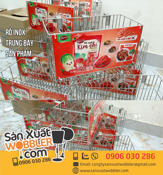 Sản-xuất-Rổ-inox-trưng-bày-sản-phẩm