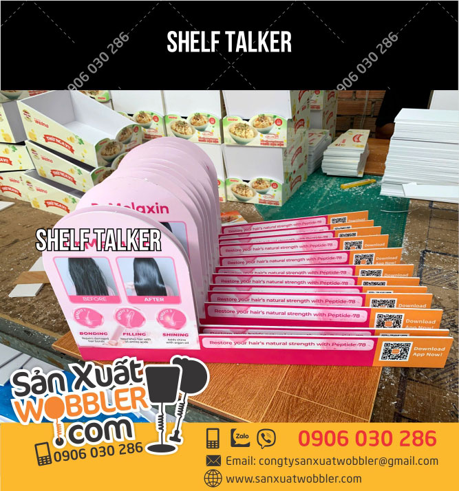 Sản-xuất-Shelf-talker-sản-phẩm-Dr-Melaxin