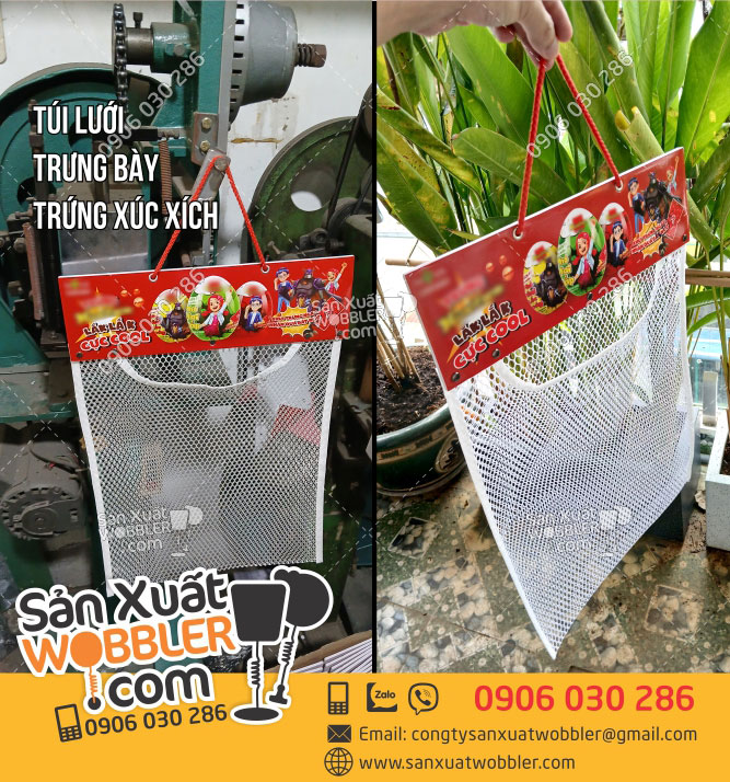 Sản-xuất-Túi-lưới-trưng-bày-Quả-Trứng-xúc-xích
