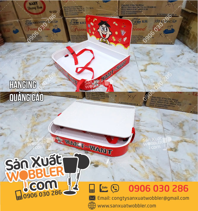 Sản-xuất-Tray-sampling-giới-thiệu-bánh-gạo-want-want