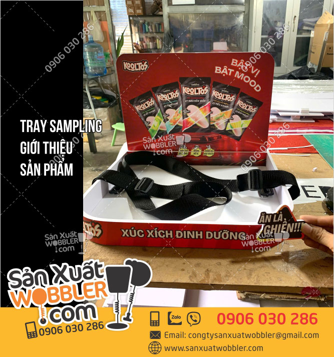 Sản-xuất-Tray-sampling-giới-thiệu-xúc-xích-chất-liệu-fomex-8mm