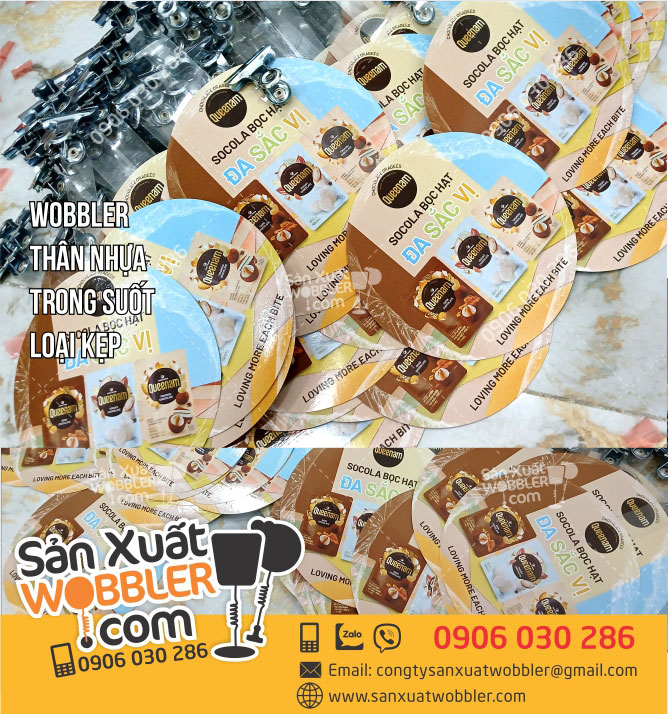Sản-xuất-Wobbler-quảng-cáo-Socola-bọc-hạt
