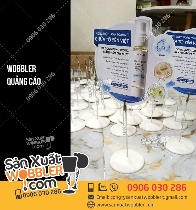 Sản-xuất-wobbler-quảng-cáo-mỹ-phẩm-chăm-sóc-da-Hoa-Ngân