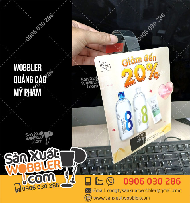 Sản-xuất-wobbler-quảng-cáo-sản-phẩm-mỹ-phẩm