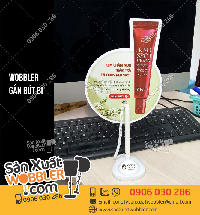 wobbler-bút-bi-quảng-cáo-trị-mụn-Tràm-Trà