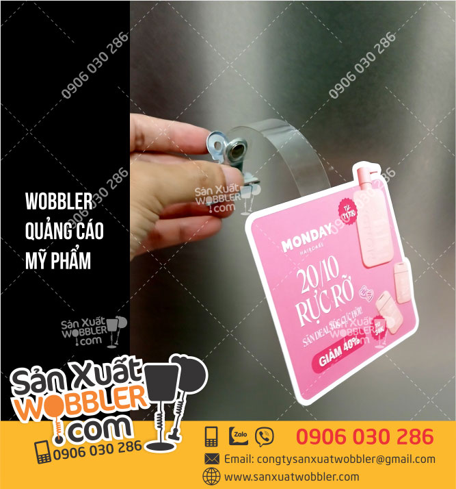 wobbler-quảng-cáo-mỹ-phẩm-Monday